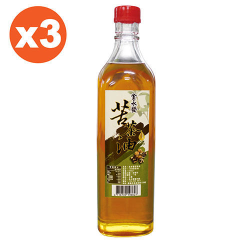 金永發 苦茶油3罐組(600ml/瓶)  