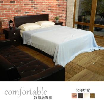 時尚屋 [WG5]喬伊絲床片型3件房間組-床片+床底+床頭櫃1WG5-22W