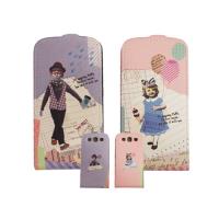 HAPPYMORI SAMSUNG GALAXY S2 復古女孩 掀蓋式皮套