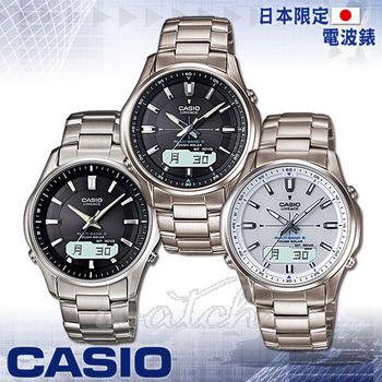 【CASIO 卡西歐】日本內銷款_電波_太陽能_鈦金屬錶帶男錶(LCW-M100TD)