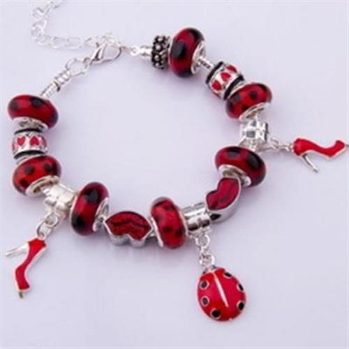 【米蘭精品】925純銀手鍊潘朵拉元素串珠琉璃飾品