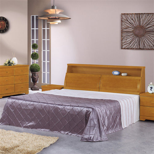 時尚屋[G16]威爾特6尺樟木加大雙人床G16-057-3+057-4不含床頭櫃-床墊