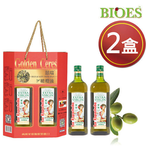 【囍瑞】萊瑞初榨冷壓特級純橄欖油 (1000ml-禮盒裝2入)共2盒 
