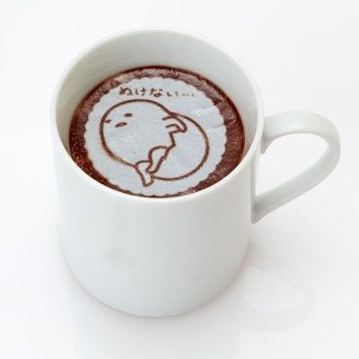 日本 一秒拉花師 蛋黃哥 拿鐵咖啡拉花片（一包5入）  