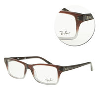 【Ray Ban】方框棕色透明光學眼鏡(RB5225-5034)