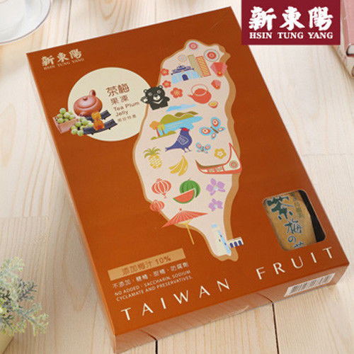 【新東陽】台灣果品茶梅果凍500g  