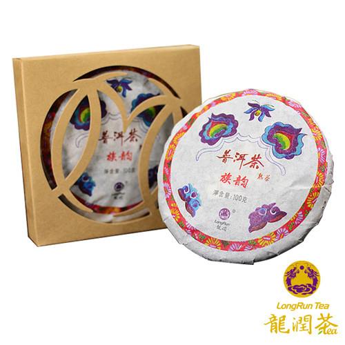 龍潤族韻普洱熟茶餅(100克/片)-雙文堂 