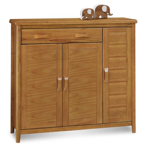 顛覆設計 絲莉愛4尺柚木實木鞋櫃