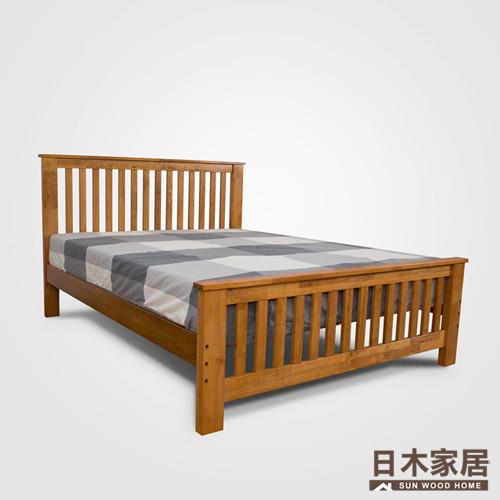 【日木家居】Duane杜安雙人5尺實木床台/床架