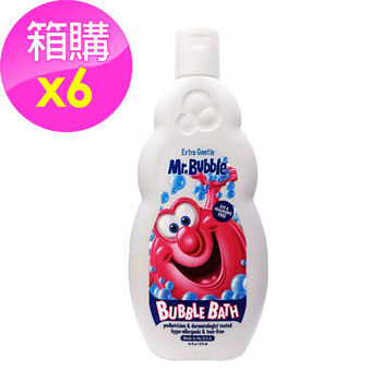 【美國 Mr.Bubble】泡泡乳-溫和低敏-六入組_箱購(16oz/473ml*6)