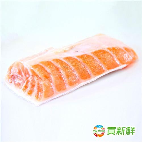 【買新鮮】鮮凍鮭魚肚條5包組(500g±10%/份)