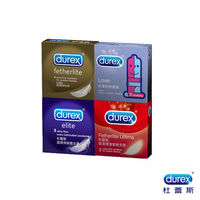 【Durex杜蕾斯】保險套(超薄3入+超潤滑3入+輕薄潤滑3入+熱愛3入)