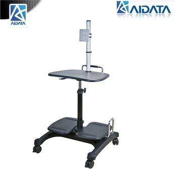 aidata 3合1移動式桌上型電腦/筆電/LCD螢幕桌(附支架)-LPD303P
