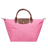 LONGCHAMP 經典LE PLIAGE系列短把尼龍水餃包(中-淡粉色)