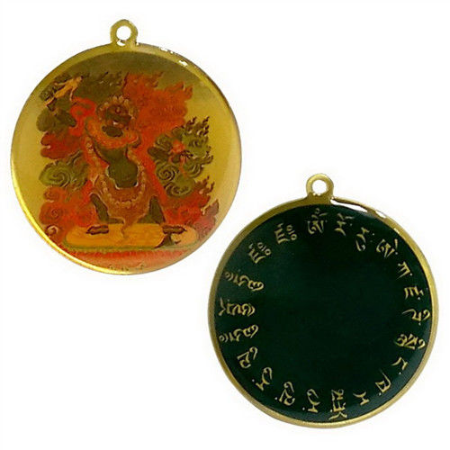 【十相自在】正反雙面佛牌吊飾(一髻佛母)