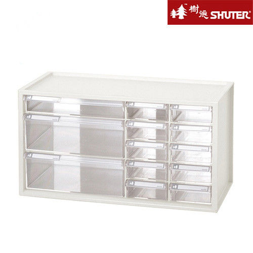 【樹德SHUTER】小幫手抽屜分類盒 (2大1中10小抽) -白