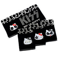 kiss hello kitty可愛圖騰繡花毛巾33cm*77cm