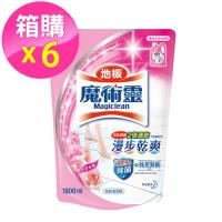 魔術靈地板清潔劑水漾玫瑰補充包1800ml箱購(6入/箱)