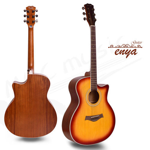enya 41吋 雲杉木面板 胡桃木琴身 民謠吉他-漸層色(EAG40-SB)送超值五寶