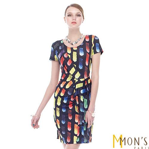 MONS 歐系時尚彩色造型洋裝
