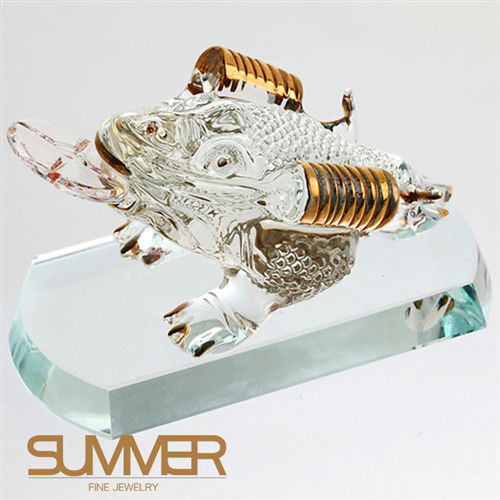 SUMMER寶石 招財強力吸金-奧地利水晶三腳蟾蜍(限量精品)