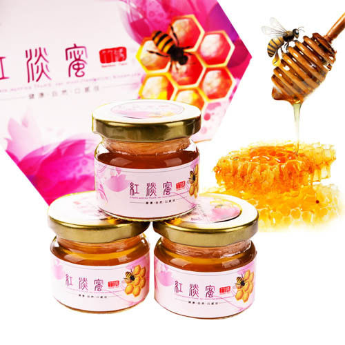竹緣農場-土蜂蜜紅淡蜂蜜禮盒(5瓶/盒) 