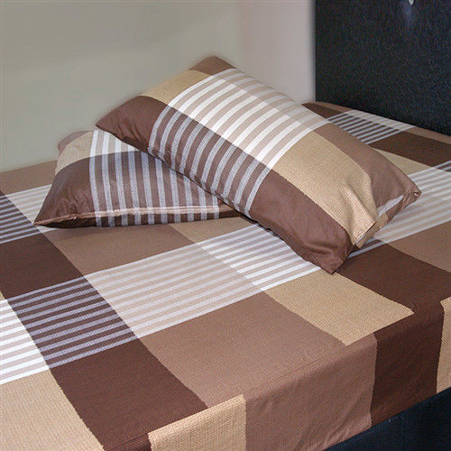 【Victoria】典藏純棉加大床包+枕套三件組