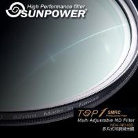 SUNPOWER TOP1 SMRC ND4-ND400 86mm 可調減光鏡(湧蓮公司貨)~台灣製~