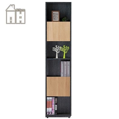 【AT HOME】布拉格1.35尺橡木紋二單門書櫃