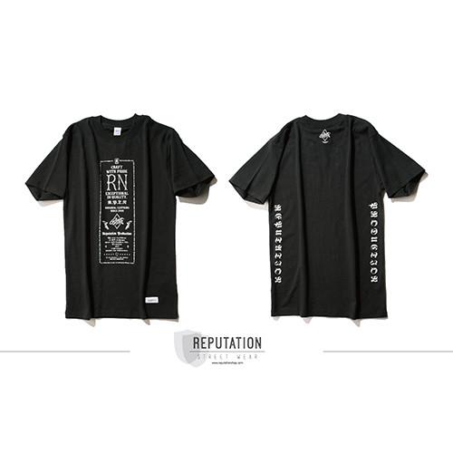 RN Retro Box Logo-RN復古字體方框TEE / 黑-行動