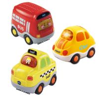 Vtech 嘟嘟車3入組-城市交通組(計程車+汽車+巴士)--行動