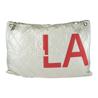 CHANEL LA 霧金個性鍊帶肩背購物包