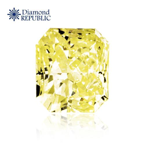 【鑽石共和國】方型黃彩鑽GIA 0.83克拉 Fancy Light Yellow / SI2