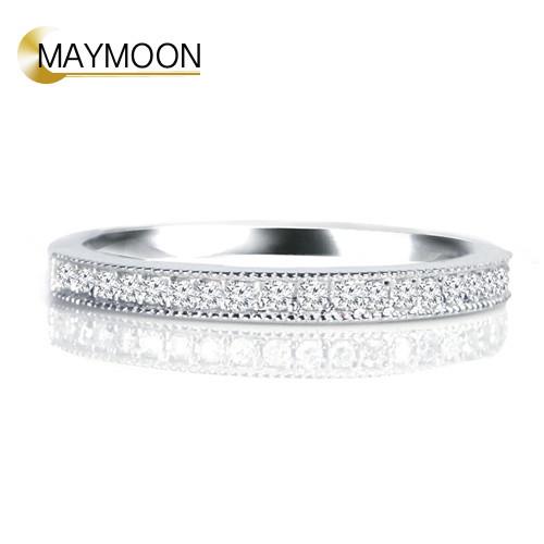 MAYNOON 18K金甜蜜 天然鑽石線戒0.20ct 