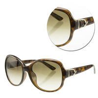 【GUCCI】環扣款漸層綠全框玳瑁太陽眼鏡(GG3688/F/S-DWJDB)