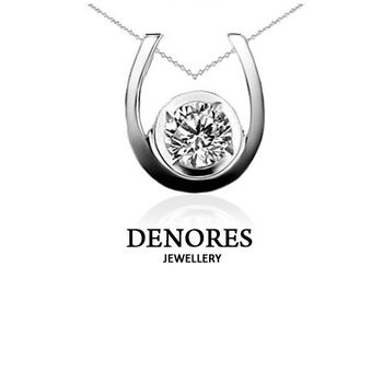 DENORES 不朽0.30克拉八心八箭美鑽項鍊