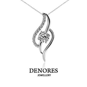 DENORES 永恆30分八心八箭美鑽項鍊