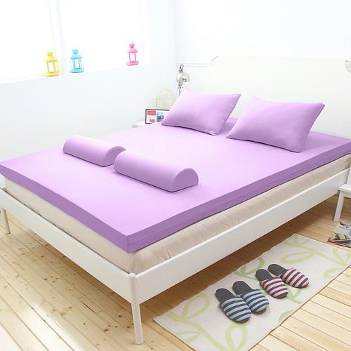 [輕鬆睡-EzTek]全平面竹炭感溫釋壓記憶床墊{雙人加大9cm}繽紛多彩3色