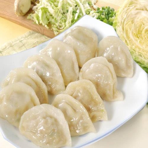 【禎祥食品】高麗菜4包+韭菜4包(共8大包800粒)  