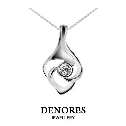 DENORES 清心冰燦天然真鑽墜鍊