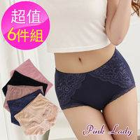 【PINK LADY】台灣製 抗菌舒爽深呼吸修飾褲6691(6件組)