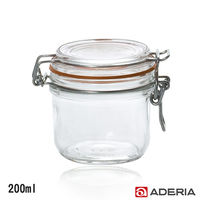 【ADERIA】日本進口扣式密封玻璃罐200ml