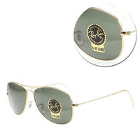 【Ray Ban】COCKPIT-經典墨綠金框太陽眼鏡(RB3362-001)