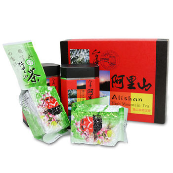 【台灣茗茶】阿里山高山茶2入禮盒(附提袋)