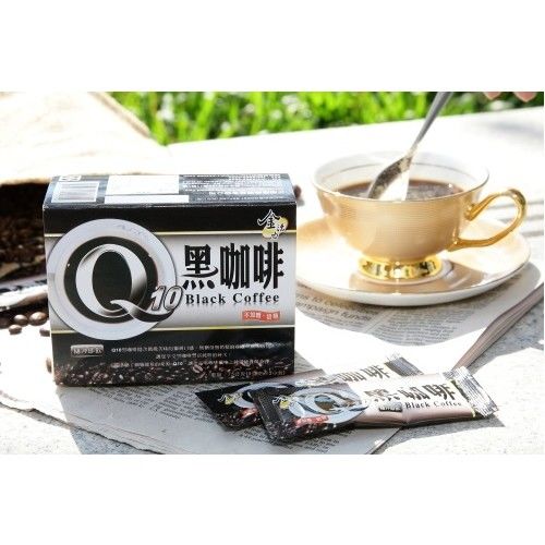 ∴啡茶不可∵正捷Q10黑咖啡 x5盒(5gx15包/盒, 共75包)  