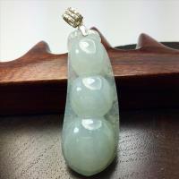 緬甸天然翡翠A貨 冰種白翡四季平安墜子 F1826