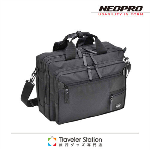 《Traveler Station》NEOPRO 日本機能包超輕商務款電腦後背包-黑色