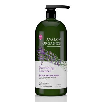 AVALON ORGANICS薰衣草滋潤精油沐浴露946ml/32oz x1瓶【授權代理公司貨】