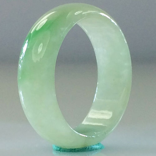 【森茂珠寶】緬甸天然翡翠A貨 冰種帶綠翠戒指 C725