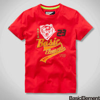 【BasicElement】男款熊風再起 Tee-紅色-行動